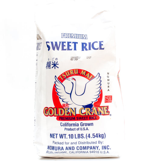Golden Crane Premium Sweet Rice 鹤牌糯米 (10 Lb)