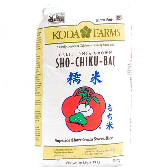 Sho-Chiku-Bai Superior Short Grain Sweet Rice 梅花糯米 (10 Lb)