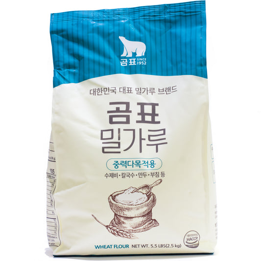Bear Unbleached Wheat Flour 韩国中筋面粉 (不含漂白剂) (5.5 LB/磅)