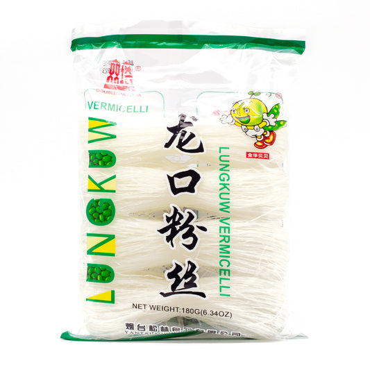 DOUBLE PAGODA "Lungkuw" Vermicelli 绿豆粉丝 (6.34 OZ)