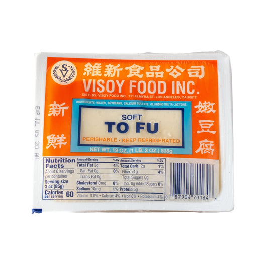 Visoy Soft Tofu 维新嫩豆腐 (19 OZx12）