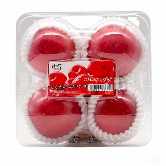 Mutsu Fuji Apple 日本红苹果甜脆香（4 PCS)