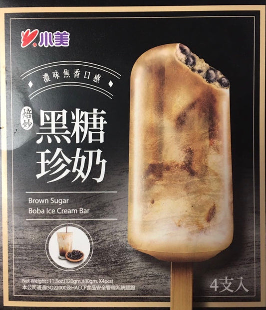 Brown Sugar Boba Ice Cream Bar “网红“黑糖珍奶冰淇淋 (4 PC)